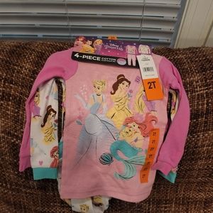 Girls Disney princess PJs